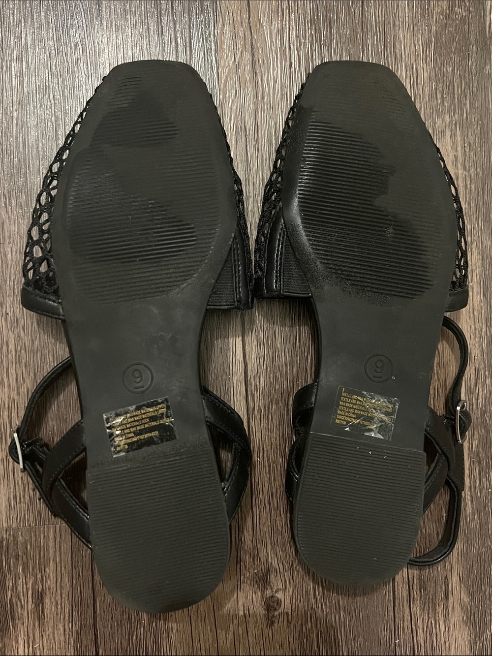 a new day Black Mesh Square-Toe Ankle-Strap Mules - Picture 10 of 10